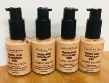 ELIZABETH ARDEN FLAWLESS FINISH PERFECTLY SATIN 24HR Golden Sands 05 1oz X4 #EA7