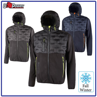 giacca impermeabile per uomo con cappuccio U POWER giubbotto giubbino  invernale