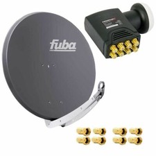Fuba DAA 850 A Satellitenschüssel SAT Anlage Satelliten Antenne DELUXE Octo LNB