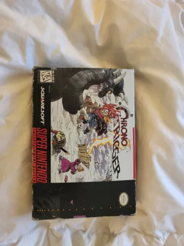 1995 SUPER NINTENDO SNES SQUARESOFT CHRONO TRIGGER 100% AUTHENTIC CIB 1st Print