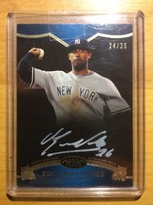 2012 Topps Tier One Eduardo Nunez On The Rise Autograph #24/25 Silver Ink