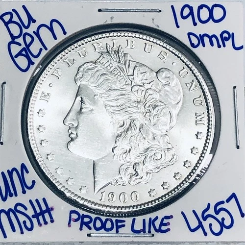 1900 BU UNCIRCULATED MORGAN SILVER DOLLAR AUTHENTIC U.S. MINT FREES HIPPING 4557