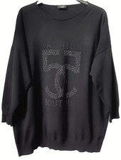 Pullover VIA APPIA DUE 80% Viskose Schwarz Gl...
