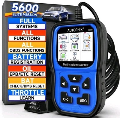 AUTOPHIX 5600 OBD2 Scanner ABS SRS EPB Code Reader All System Diagnostic Tool