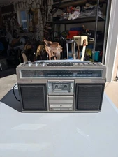 G.E. Model 3-5252B Stereo Radio/Cassette Rec Boombox. Working Tested Vintage 