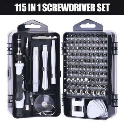 115 in 1 Precision Screwdriver Set Acssart Magnetic Bit Computer Repair Tool Kit