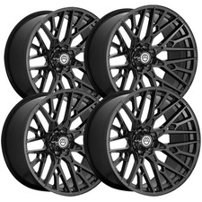 Set Of 4 Artem Off-road A209 Trident 22x10 6x5.5 0mm Gloss Black Wheels Rims
