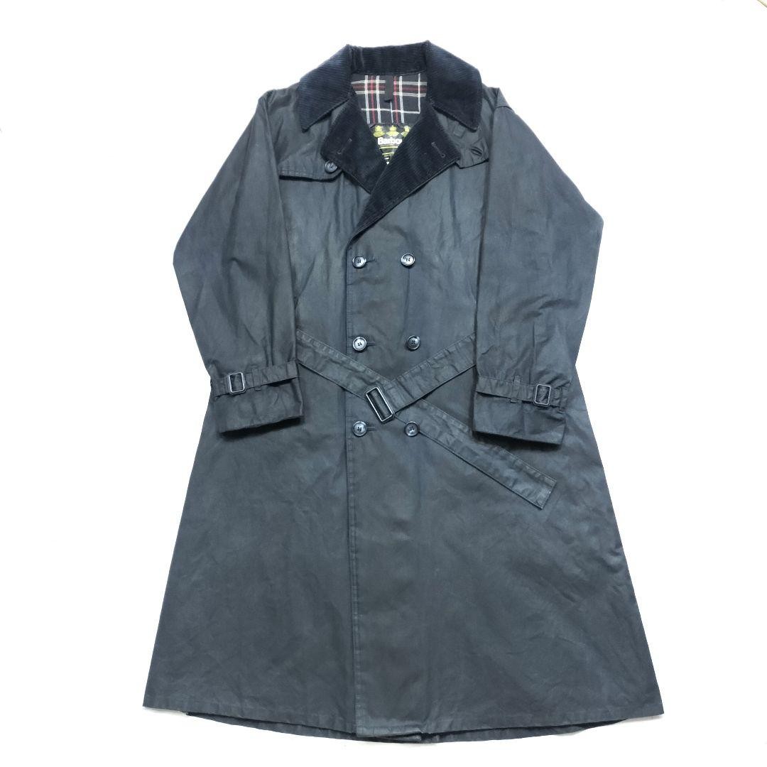 ジャケット・アウター Mint 90s c38 Barbour trenchcoat Barbour 80s Mint Navy Trench Coat Men's C38 Oil Textile Used