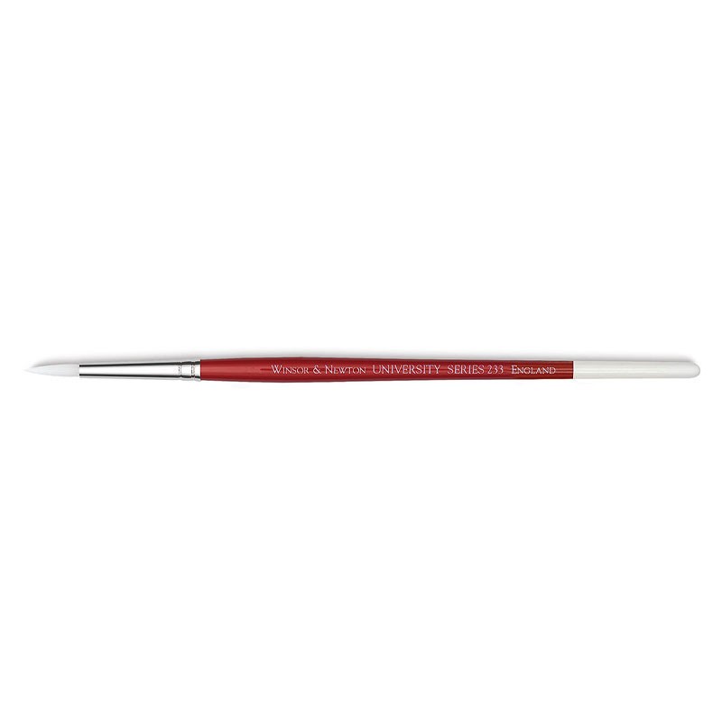Pinceau rond manche long Winsor Newton 233 pour peindre sur chevalet