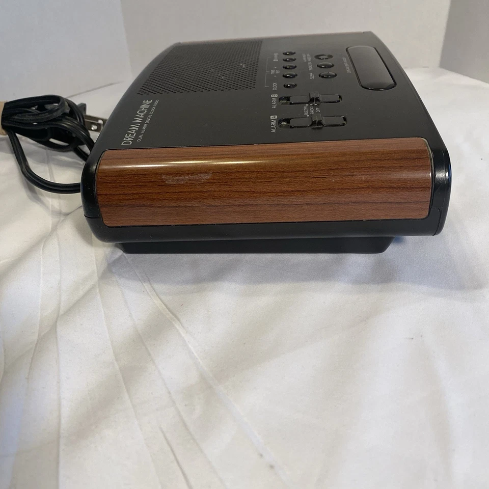 Reloj digital despertador doble Sony Dream Machine de colección radio AM/FM probado funciona Foto 2 de 4