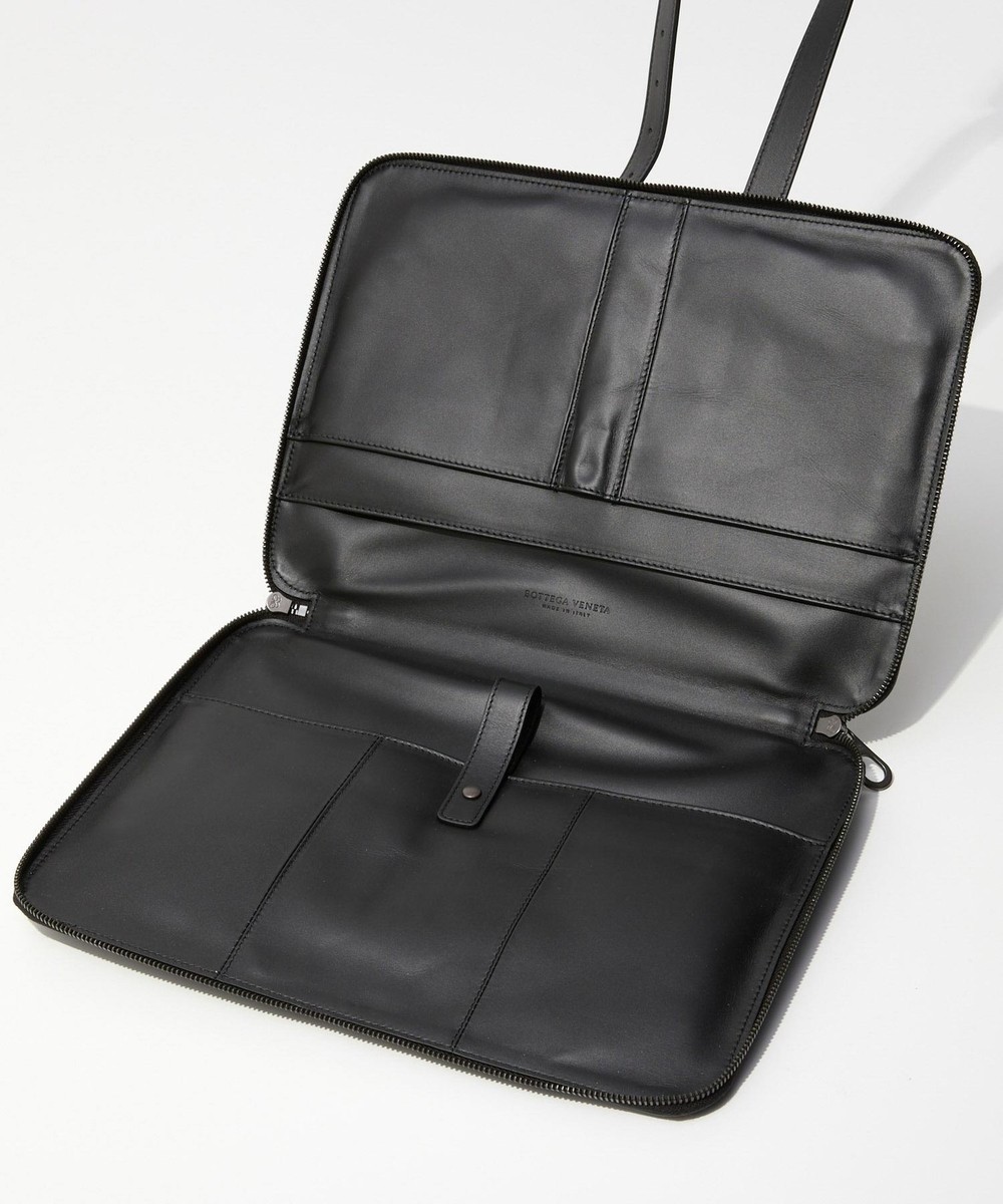 Bottega Veneta Men's Business Briefcase Bag in Intrecciato Leather