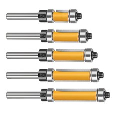 1/2'' Blade Diameter 5x Router Bits Top&Bottom Bearing Woodworking Cutter