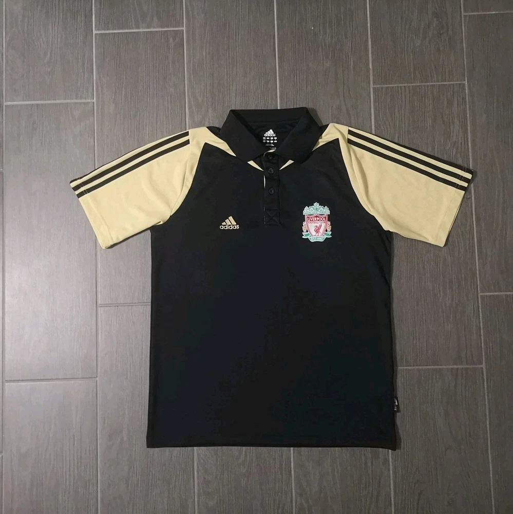 Liverpool FC LFC Vintage Retro 2008/09 Polo Trikot Größe: M Adidas Y2K Fußball