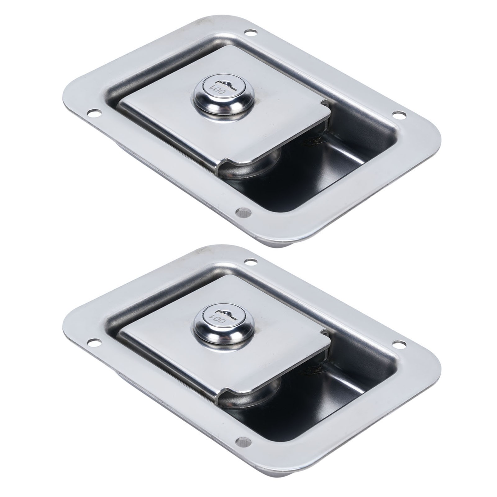2PCS Trailer Paddle Door Latch Handle Stainless Steel RV Toolbox Paddle Panel Lo