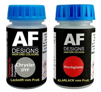 Lackstift für Chrysler DYF Platinum Beige Metallic + Klarlack je 50ml Autolack B