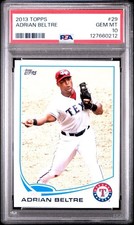 2013 Topps Adrian Beltre #29 PSA 10 Gem Mint