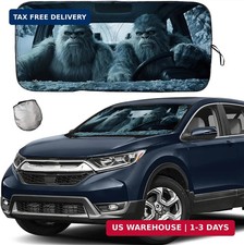 Funny Gorilla Car Windshield Sunshade, Foldable Front Window Sun Shade UV Protec