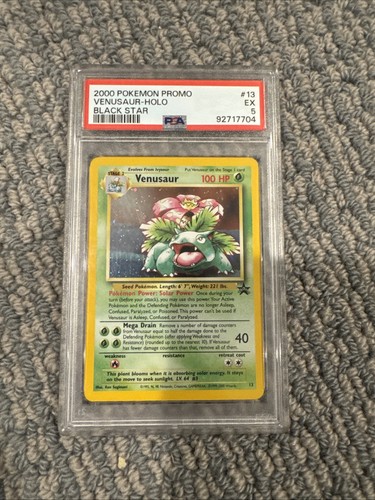 2000 Pokemon Promo Venusaur Holo 13 Black Star