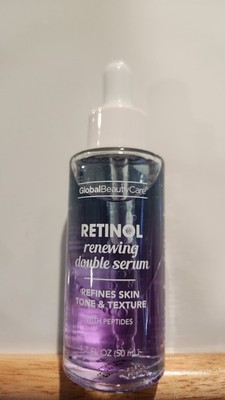 Global Beauty Care RETINOL Renewing Double Serum 1.7 fl oz (50mL) Refines Skin