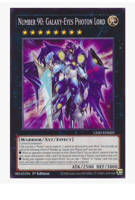 x3 Number 90: Galaxy-Eyes Photon Lord - L26D-ENM25 - Common YuGiOh