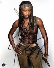 Danai Gurira The Walking Dead Signed 11x14 Photograph Beckett Authenticated