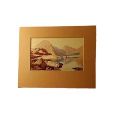 W. Heaton Cooper Clear Evening Wastwater Print Framed 20 x 25cm