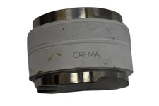 Crema Stainless Steel Aluminum Coffee Distributor Leveler & Hand Tamper White