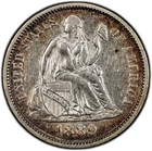 1889 (P) Liberty Seated Dime - PCGS GOLD SHIELD AU58 - ORIGINAL TONED BEAUTY!