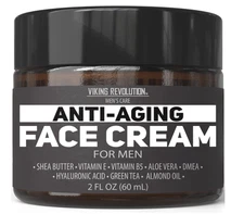 Viking Revolution Mens Anti Aging Face Cream - Mens Face Moisturizer for Men wit