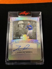 2025 LEAF SPECTACULAR Liam Peterson FUTURE SIGNATURES AUTO HOLO #/35