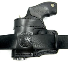 Right Hand Black Leather Yaqui Speed Draw Belt Holster for RUGER LCR and SP101