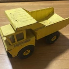 Vintage 1970s Mighty Tonka Dump Truck Pressed Steel Toy Yellow Original 18.5”