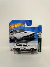 Hot Wheels Alfa Romeo GTV6 3.0 White International Short Card