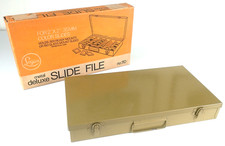 Logan Deluxe Metal Slide Tray No. 110 For 300 35mm Slides or Coin Collection NIB