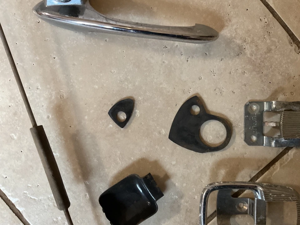 OEM Vintage 1967 VW Karmann Ghia  Door Latch assemblies with door handles - Image 4 of 4