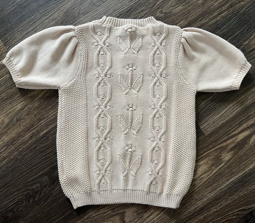 Jamie Kay Vivienne Knitted Sweater Oatmeal Girls 4Y - Picture 4 of 4