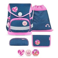 Belmil Compact mit Patches Schulranzen-Set 5-tlg. - STARRY PRINCESS