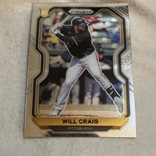 Panini Prizm 2021 Will Craig Rookie Tier III card #247 Pittsburgh Pirates. rookie card picture