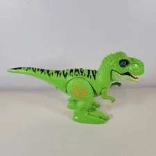 Zuru Robo Alive T-Rex Dinosaur Toy Green 7"x12" Walks & Roars With Batteries 