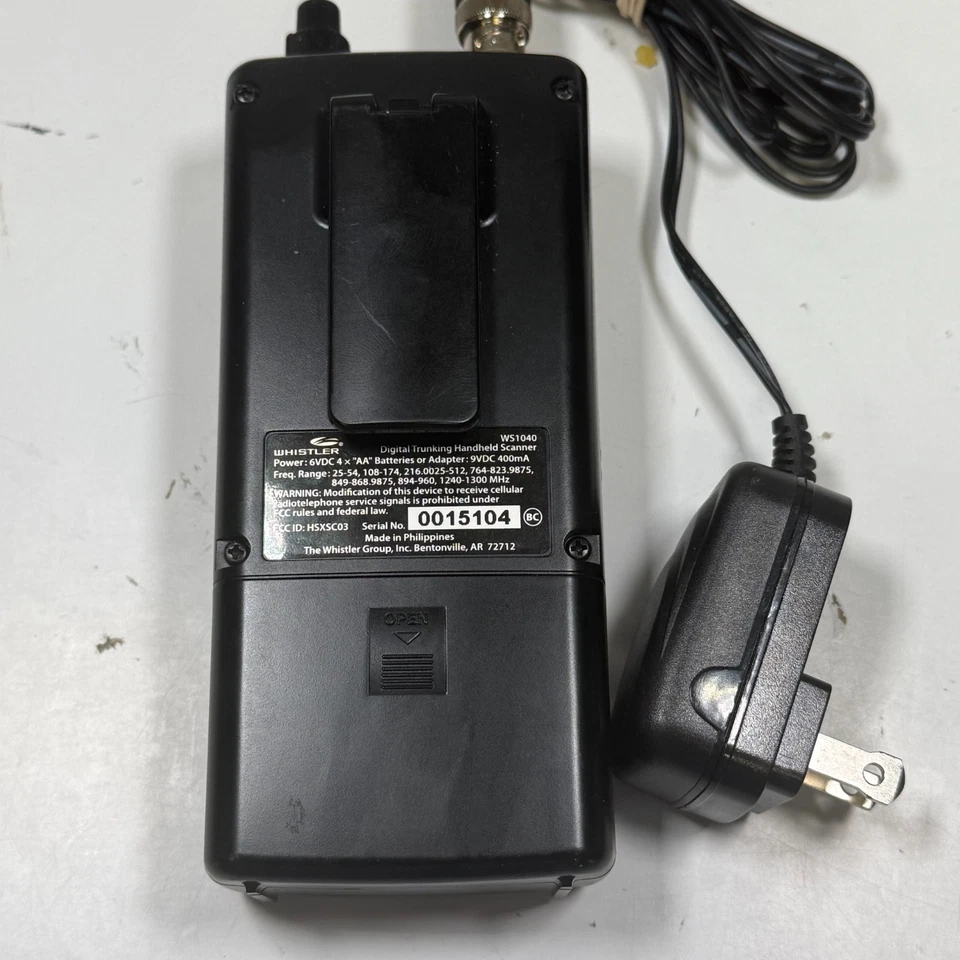 Whistler WS1040 Handheld Scanner Radio Digital Trunking 700MHz 1,800 Frequencies - Image 2 of 4