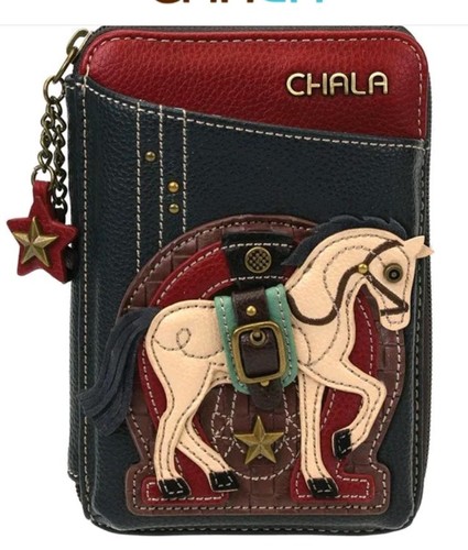 CHALA Navy Horse Crossbody Cell Phone Purse/Wallet • Adjustable Strap • NWOT - Bild 21 von 23