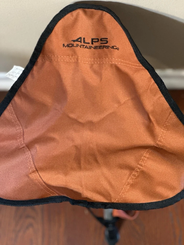 ALPS Mountaineering Tri-Leg Stool Orange One Size w/ Bag Hiking/Camping - Image 4 of 4