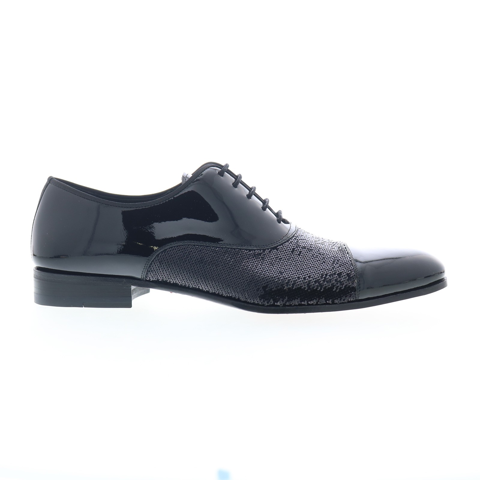 Mezlan Mez309 Mens Black Leather Oxfords - Lace Ups Cap Toe Shoes 9