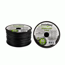Metra PWBK16500 Install Bay Primary Wire 16 Gauge All Copper Black Coil - 500 ft