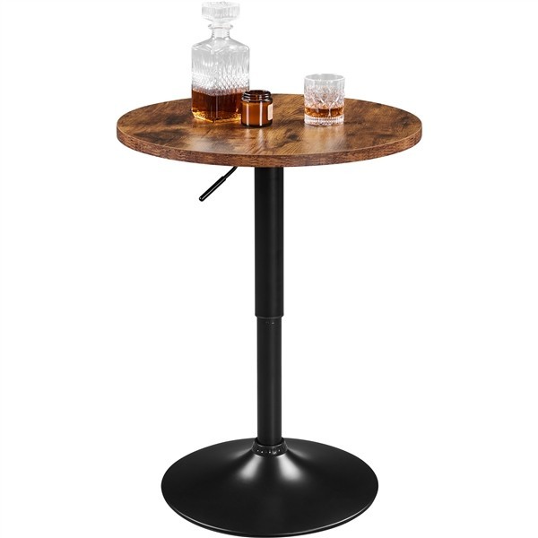 360 Swivel Pub Bar Table Height Adjustable Modern Round Bar Table,  Pub Table