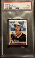1989 Topps DOUBLEHEADERS OZZIE SMITH PSA 9 POP 1 with NONE HIGHER! CARDINALS HOF