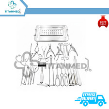 Nuovo set di 25 strumenti chirurgici chirurgici di base chirurgia grado tedesco