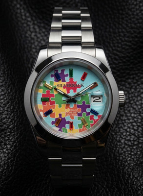 Silverback Classic Automatic Date 40mm, Jigsaw Dial - luxury dress watch