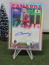 Francesco Camarda Milan Topps Chrome 2024-25 Autograph /299