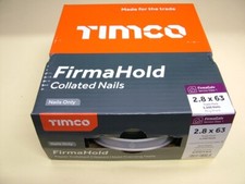 1st fix collated nails 63mm x2.8 box 3300 galvanised Firmahold brand fit Paslode